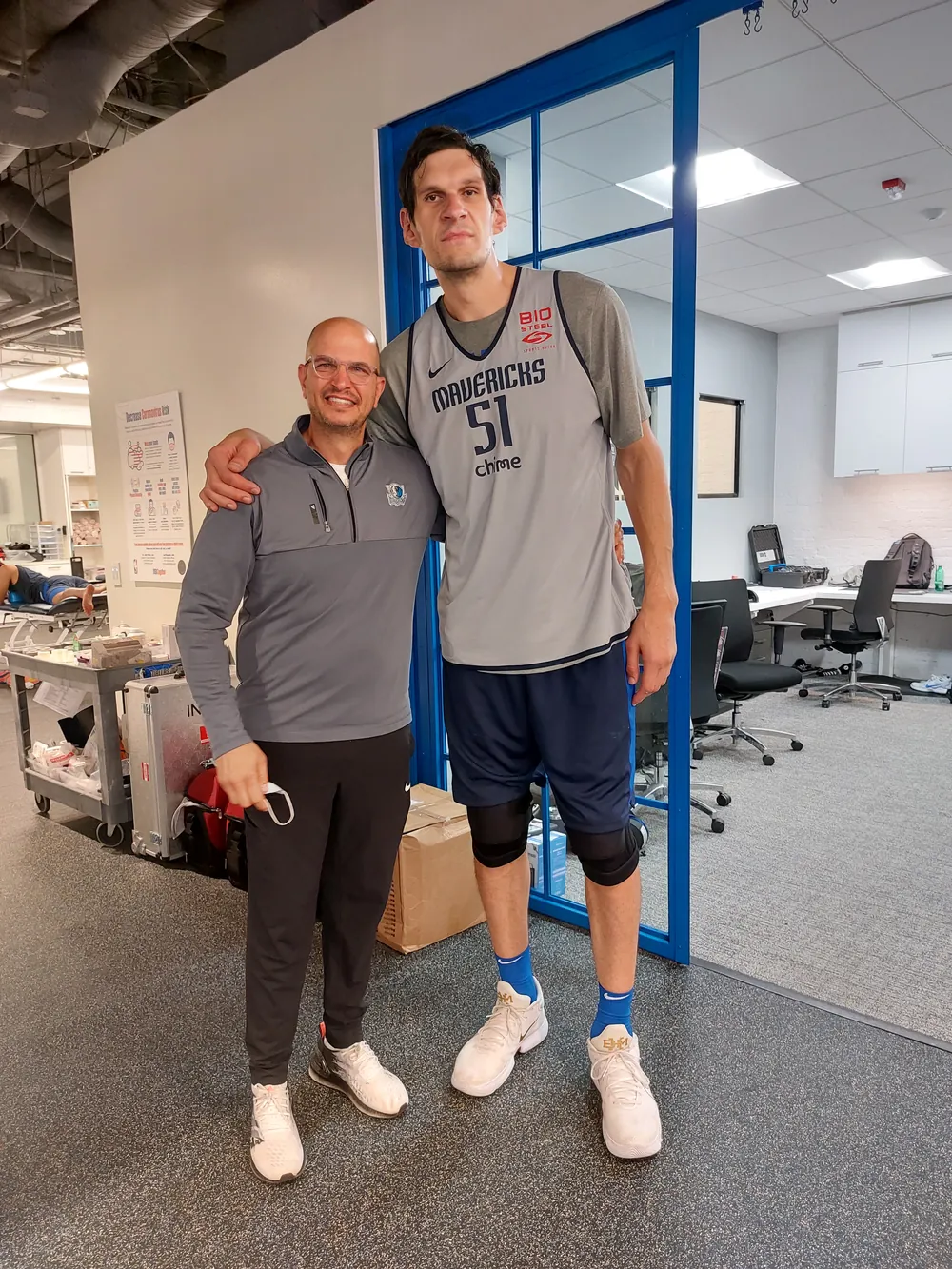 Boban Marjanović with Tamir Kfir