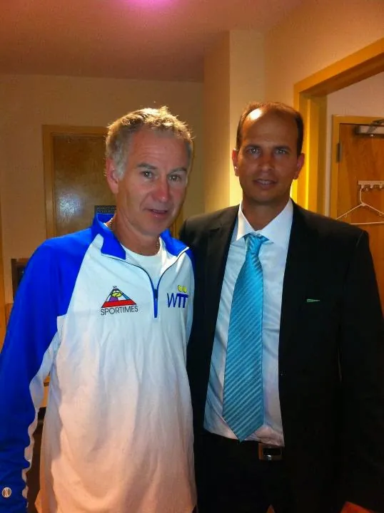 John McEnroe with Tamir Kfir