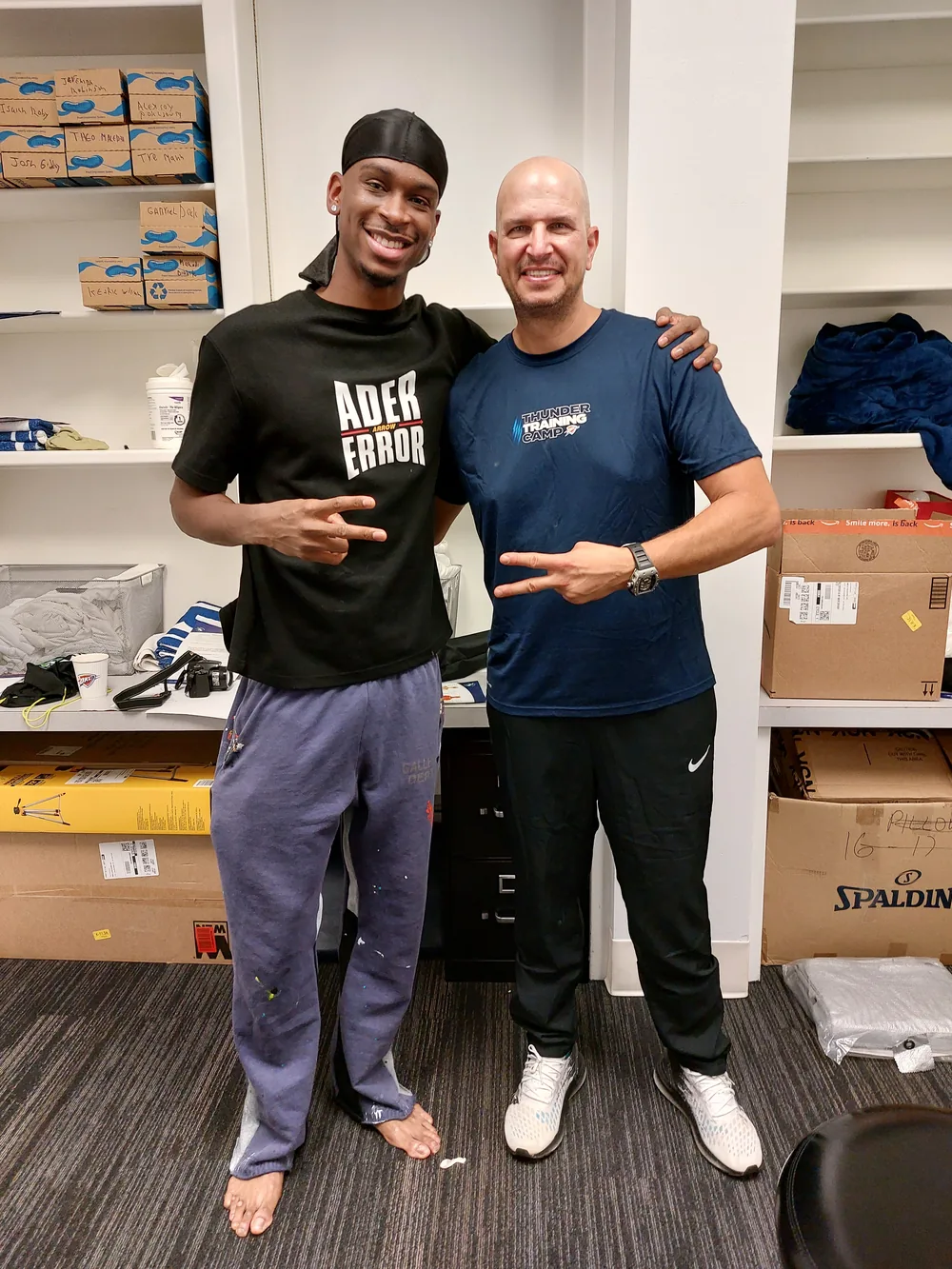 Shai Gilgeous-Alexander with Tamir Kfir